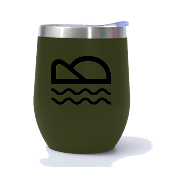 Coastal Patina Olive Stainless Steel Beach Cup